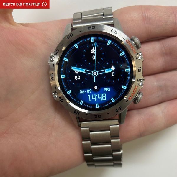 Смарт годинник Smart Delta K52 Silver, 2 ремінці 294 фото