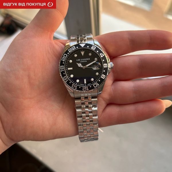 Чоловічий годинник Lee Cooper Daytona Black 544 фото