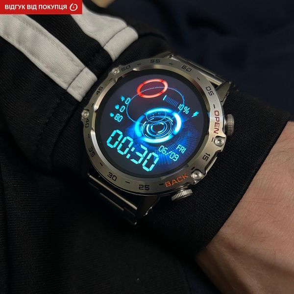 Смарт годинник Smart Delta K52 Silver, 2 ремінці 294 фото