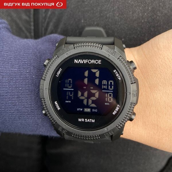Чоловічий годинник Naviforce Europe Black 345 фото