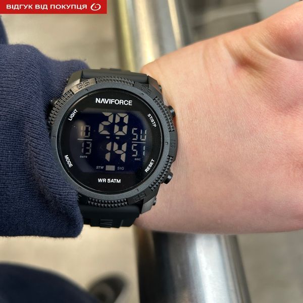 Чоловічий годинник Naviforce Europe Black 345 фото