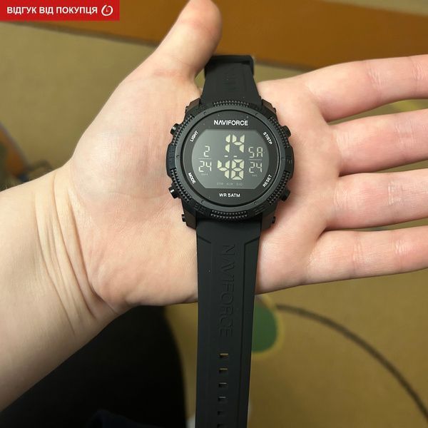 Чоловічий годинник Naviforce Europe Black 345 фото