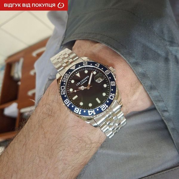 Чоловічий годинник Lee Cooper Daytona Blue 545 фото