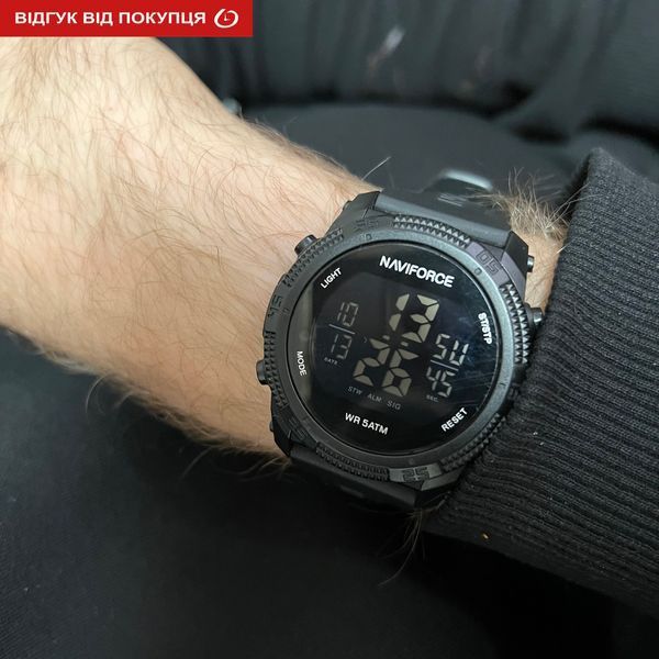 Чоловічий годинник Naviforce Europe Black 345 фото