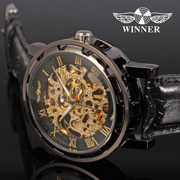 Чоловічий годинник Winner Chocolate 46 фото