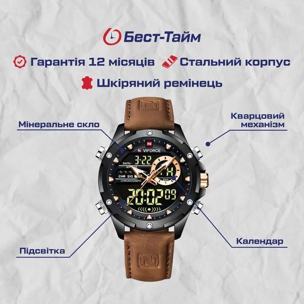 Чоловічий годинник Naviforce Pride 196 фото