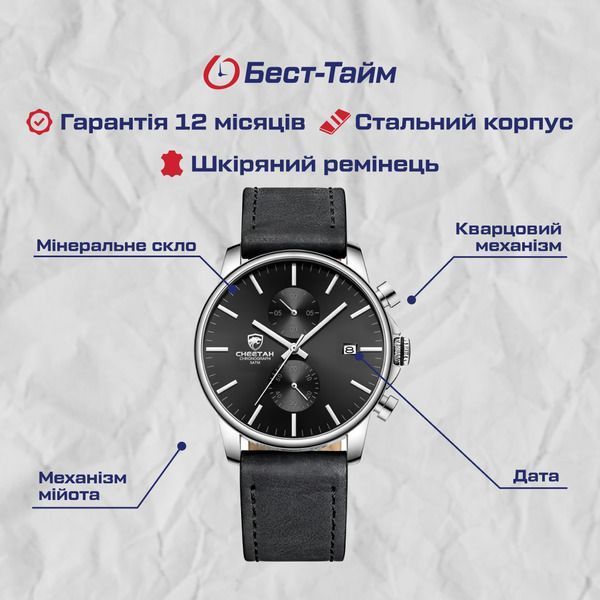 Чоловічий годинник Cheetah Monaco 146 фото