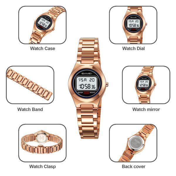 Жіночий годинник Skmei Vibe RoseGold 396 фото