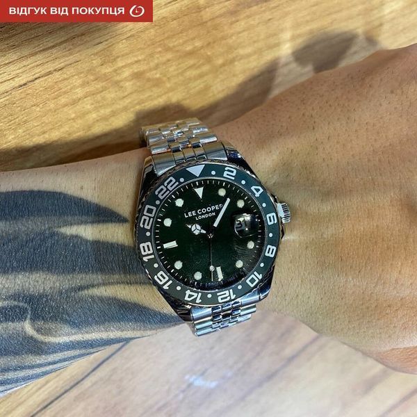 Чоловічий годинник Lee Cooper Daytona Green 546 фото