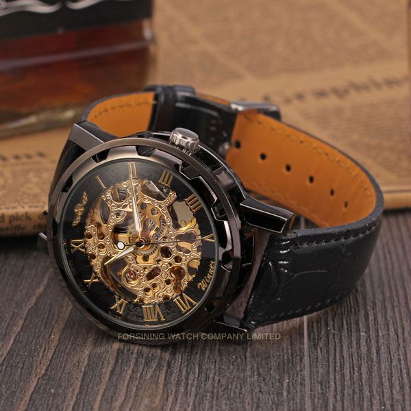Чоловічий годинник Winner Chocolate 46 фото